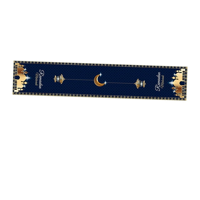 Eid Mubarak de mesa, Felicidad musulmana Festival de Ramadán Cubiertas de mesa para comedor Hogar Cumpleaños Boda Rectángulo Mesas Decoración , estilo c Macarena none