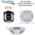 thumbnail image 2 of Open Box RecPro RV Air Conditioner 9.5K BTU Cooling Unit w/Remote Control,Black, 2 of 9