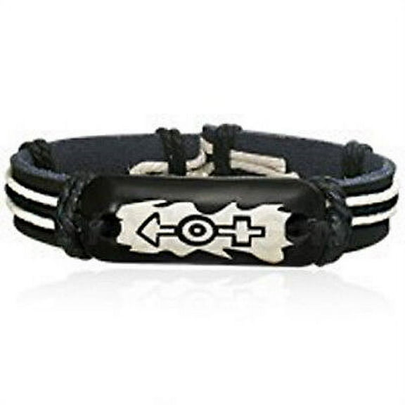 Pride Shack - Transgender Male & Female Symbols Leather Bracelet - LGBT Pride