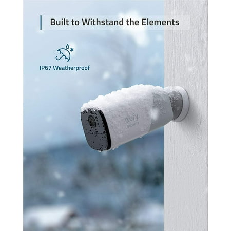 Eufy-Cam 2 Wireless Home Security Camera System | 1080p | No Monthly Fees | Indoor/Outdoor | White | T88411D1