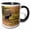 Black/White, variant on 3drose, Usa, Alaska. Caribou Bull in Denali Np in Late Fall., 11oz Magic Transforming Mug