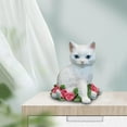 thumbnail image 5 of Modern Cat Figurine Resin Statue Collection for Bedroom Garden Decoration , Rose, 5 of 8