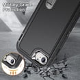 thumbnail image 5 of for iPhone SE Case 2022/2020, iPhone 7/8 Phone Case with Built in Kickstand, Shockproof/Dustproof/Drop Proof Military Grade Protective Cover for Apple iPhone SE/7/8 4.7"(Black), 5 of 7