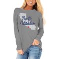 thumbnail image 4 of Fznquz Long Sleeve Womens Blouse Casual Crew Neck Gray T Shirts Y2K Graphic Curve Hem Womens Clothing XXL, 4 of 5