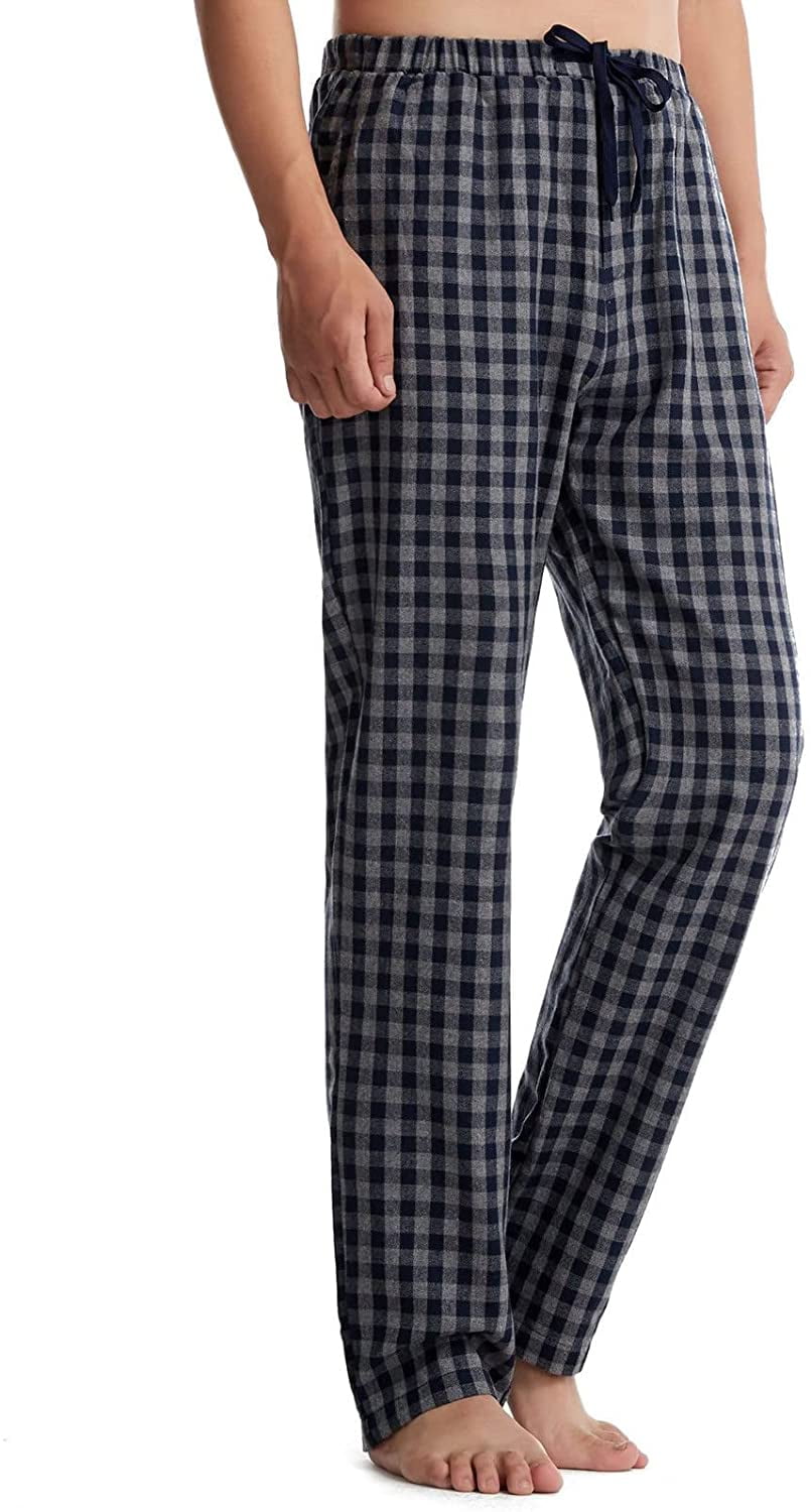 Mens Sleepwear Nightwear Loungwear Trousers Lace Up Loose Casual Pajama Pants 