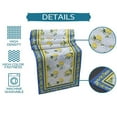 thumbnail image 6 of Blue Table Runner Lemon Table Runner Farmhouse Boho Morocco Dining Table Decor for Parties Holiday Kitchen Decor 13x72 Inch, 6 of 6
