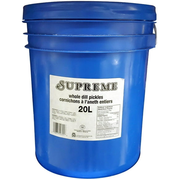 Supreme Dill Pickles Whole, 20 Liter