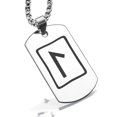 thumbnail image 1 of Stainless Steel Elder Futhark Laguz Rune Dog Tag Pendant Necklace, 1 of 3