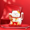 thumbnail image 4 of GUOOL Cat Figurine Car Dashboard Decor for Cabinet Bookshelf Spring Festival A, 4 of 6