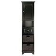 thumbnail image 3 of Contemporary Home Living 70.75" Black Contemporary Cabinet with Baskets, 3 of 4