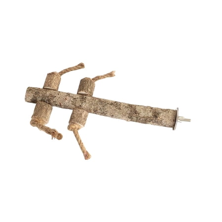 SS ORGANIC Bird Perch, Parrot Natural Wood Branches Nail Perch, Bird Stand Toy for Small Medium Birds Cockatiel Parakeet Conure Cage Accessory Small Animals - Accessories, Toys, and Supplies