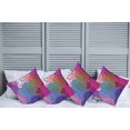 thumbnail image 2 of Ambesonne Abstract Throw Pillow Cover 4 Pack, Waves in Hand-drawn Style, 24", Multicolor, 2 of 7