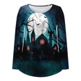 thumbnail image 4 of Ichuanyi Liquidación de mujeres Capasés impresos para mujeres Botones de manga redonda de cuello largo Tops de blusa ICHUANYI WER202308215687, 4 of 4