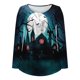 thumbnail image 4 of Ichuanyi Liquidación de mujeres Capasés impresos para mujeres Botones de manga redonda de cuello largo Tops de blusa ICHUANYI WER202308215688, 4 of 4