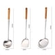 thumbnail image 3 of Utensilios de cocina profesionales para chef, mango de madera, diseño ergonómico, utensilios de cocina de acero inoxidable para cocinar resistentes al calor, complemento perfecto para wok, aptos para, 3 of 6