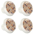 thumbnail image 2 of 4 Pcs Cock and Scale Knobs for Kitchen Cabinet Cupboard Dresser Bookcase Drawer Pulls Handles Round Home Decor, 2 of 8