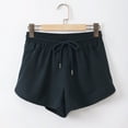 thumbnail image 4 of Running Shorts for Women Stretchy Slim Fit Zip Pockets Breathable Yoga Gym Active Sports Workout Athletic Shorts, 4 of 8