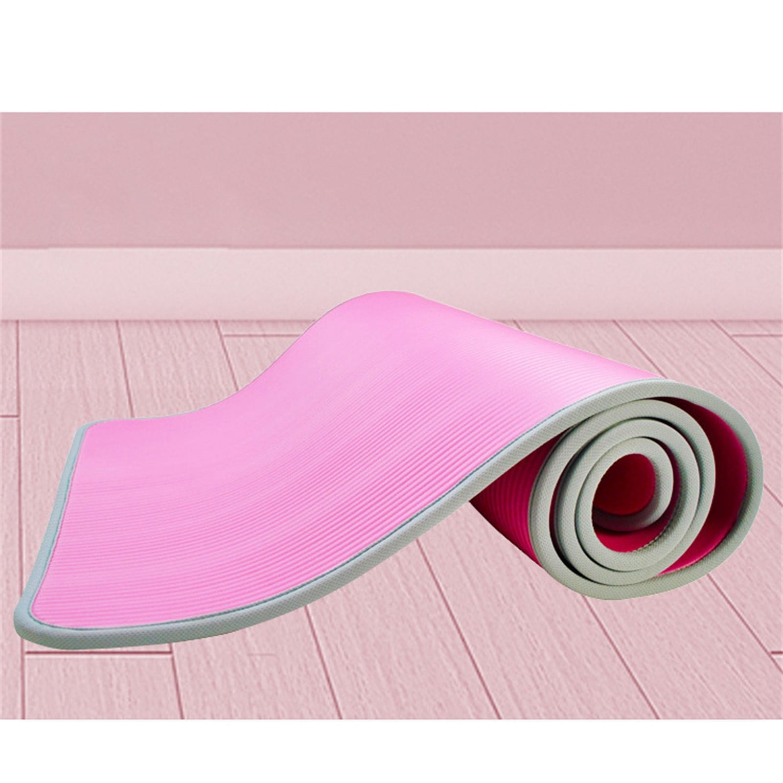 Thick Yoga Mat Non Slip, Large Size 72" L x 32" W x 0.6" TH, Premium Exercise & Fitness Mat with Carrying Strap and Bag,Workout Mats for Home,Gray