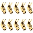 thumbnail image 2 of Right Angle Spade Fork & Binding Post - 4mm Banana Plug Socket - Spade Fork Connector for Speaker & Power & Amp(20 Pack),20 x Spade Adapter Plugs,gold, 2 of 8