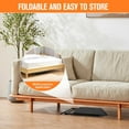 thumbnail image 6 of TV Tray Table Set of 2 with Cup Holder, Adjustable Height & Tilt Angles Folding Dining Table for Bed Sofa Couch, 6 of 6