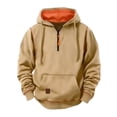 thumbnail image 4 of Ruyang Half Zip Hoodies for Boys Oversized School Preppy Hooded Sweatshirt Teenager Trendy Athletic Pullover Sweaters, 4 of 6