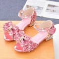 thumbnail image 2 of MQLKF Summer New Soft Bottom Breathable Non High Heel Rhinestone Bow Kids Fashion Princess Sandals Cute Comfortable Girls Sandals, 2 of 5