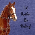 thumbnail image 3 of CafePress - Id Rather Be Riding! Horse T Shirt - Womens Tri-blend T-Shirt, 3 of 4