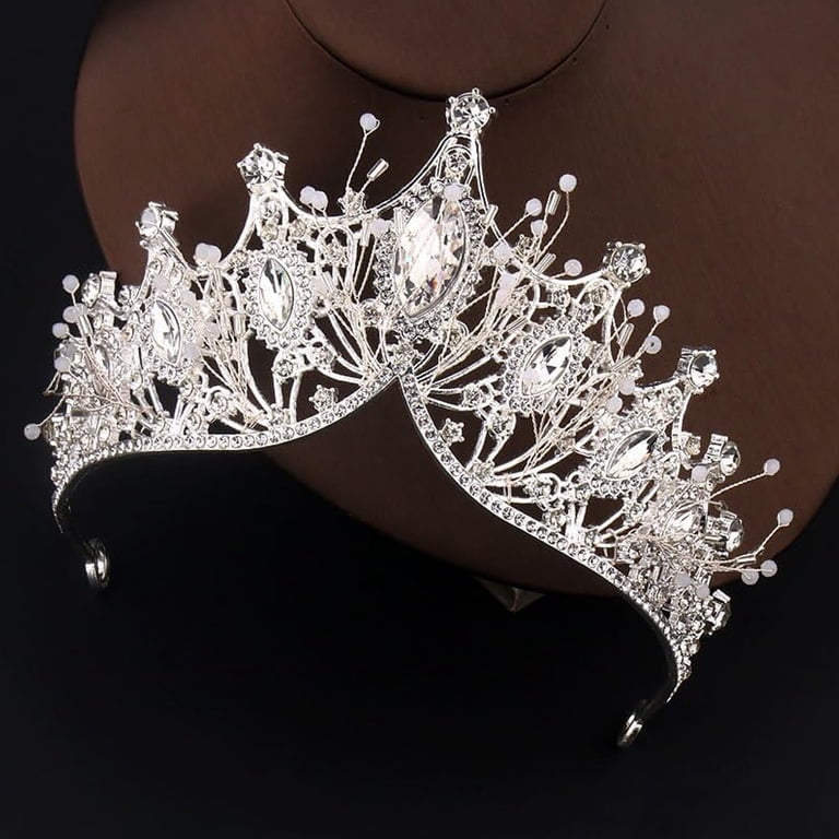 HAOAN Rose Gold Tiara and Crown for Women Crystal Queen  display picture 1