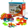 thumbnail image 1 of Magneticals Magnet Toys Tile Set (98-Piece Set) Stack, Create and Learn Promote Early Learning, Creativity, Imagination Magnetic Building Toys for Kids, Top-Rated Perfect Toy for Boys and Girls, 1 of 6