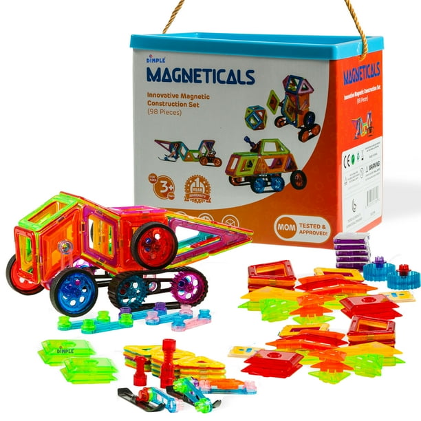Toys Tile Set (98Piece Set) Stack, Create and Learn