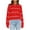 Red, variant on Cute Heart Sweaters for Women Crew Neck Valentines Day Sweater Long Sleeve Casual Ribbed Knit Pullover Top Hot Pink, M