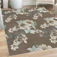 thumbnail image 1 of Floral Decorative Rug, Watercolor Shabby Form Nature Petals in Soft Tones Picture, Quality Carpet for Bedroom Dorm and Living Room, 6 Sizes, Warm Taupe, by Ambesonne, 1 of 4
