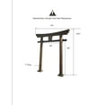 thumbnail image 4 of SamsGazebos Japanese Torii Gate Wooden Arbor, 106 Inch, Brown, 4 of 8