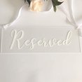 thumbnail image 2 of NUO RUI Set of 2 Wedding Reserved Sign Acrylic Reserved Chair Sign, 2 of 4