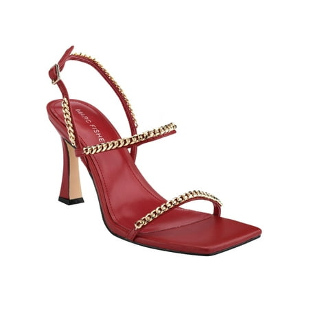

Marc Fisher Womens Droid Faux Leather Square Toe Heels