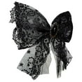 thumbnail image 5 of LUV HER Beetlejuice themed Long Tail Hair Bow for Girls with Alligator Clip with Charm - Gothic Hair Accessory, Ages 3+, 5 of 5