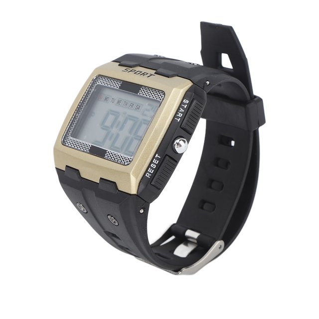 Reloj deportivo Vevor Resistente al agua cronógrafo portátil dorado
