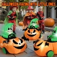 thumbnail image 4 of Firstness 2.6ft Halloween Inflatable with Music and Lights,Remote Control Pumpkin Ghost Car,Blow ups Rc Car,Indoor Outdoor,Orange Green, 4 of 12