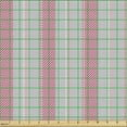 thumbnail image 2 of Ambesonne Stripes Fabric by the Yard Upholstery, Vertical Retro Pink Lines, 1 Yard, Pale Taupe Pink, 2 of 5