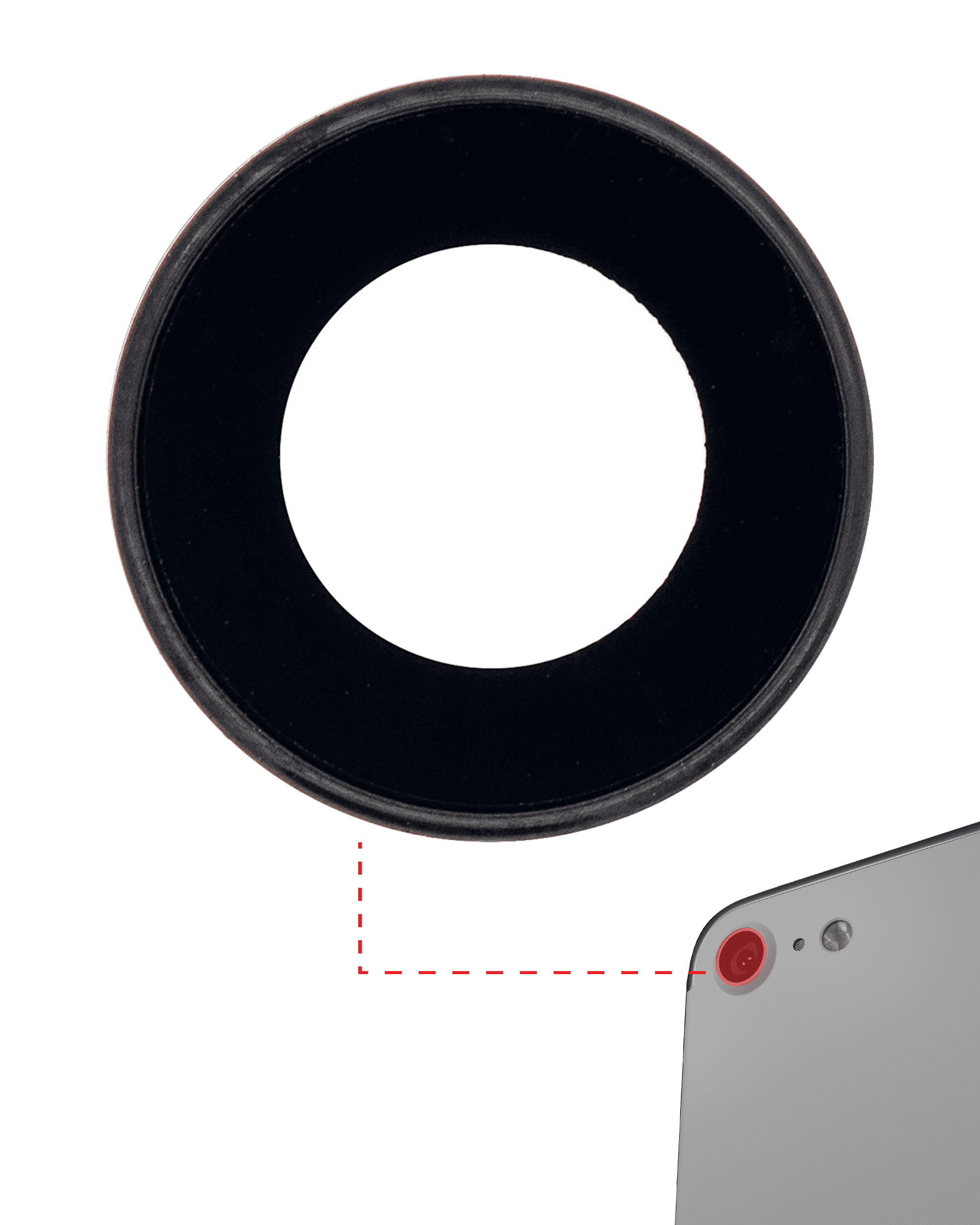 Genuine Sapphire Camera Lens Replacement For IPhone 7 - Rear Camera Glass & Bracket