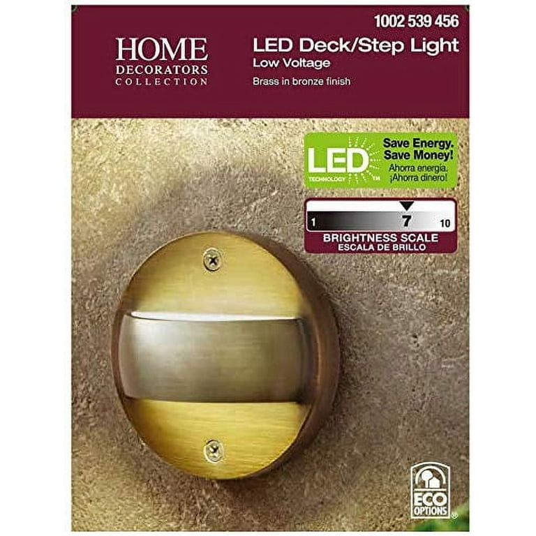 2-Watt Brass Outdoor Integrated LED 2700K White Warm Landscape Deck Light 2-Watt Brass Outdoor Integrated LED 2700K White Warm Landscape Deck Light