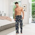 thumbnail image 2 of GZHJMY Alien Element Men’s Cotton Pajama Pant – Lounge Pjs Bottom with Pockets Drawstring, Pajama Bottoms for Home and Rest, Small, 2 of 5