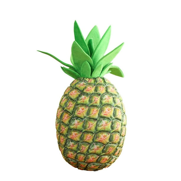 Almohada de felpa suave con forma de piña: cojín multifuncional para sofá y decoración del hogar; bonito regalo para los amantes de las plantas
