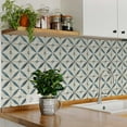 thumbnail image 3 of Mi Alma Floral Dark Green Tile Stickers - Removable Vinyl 4x4, 24 pcs, 3 of 14