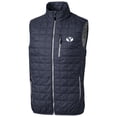 thumbnail image 2 of Men's Cutter & Buck Heathered Navy BYU Cougars Big & Tall Rainier PrimaLoft Eco Full-Zip Puffer Vest, 2 of 3