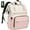 Beige Pink22, variant on Lovevook Laptop Backpack for Women,17.3" Business Computer Bag Teacher Nurse Backpack Purse with Anti-Thief Pocket, Larger Waterproof Travel Bag College Backpack with USB Charging Port