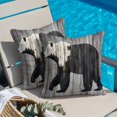 thumbnail image 4 of Brown Bear Form Throw Pillow Cover Impressionist Animal Silhouette Cotton Linen Cushion Cover Throw Pillow Case with Invisible Zipper for Couch Sofa Bed Chair Car 26x26 Inch, 4 of 9