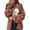 Coffee, variant on Women Solid Bubble Chunky Knit Open Front Bubble Lantern Long Sleeve Relaxed Fit Casual Autumn Daily Layering Knit Cardigan Outerwear Black L