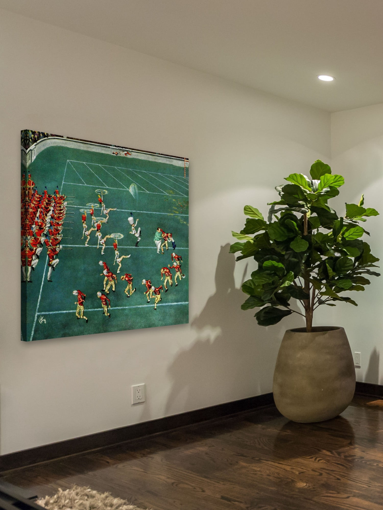 Marmont Hill Marching Band at Halftime by Thornton Utz Painting Print on Canvas