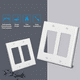 thumbnail image 4 of 10 Piezas, Placa de Pared Decorativa 2 Bandas, Tamaño Estándar, Cubierta de de Corriente para Receptáculos GFCI y USB, Alto 4,53 Pulgadas X 4,57 Pulgadas, Color, 4 of 5